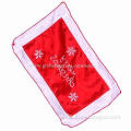 Fabric Table Mat with Merry Christmas Embroidery